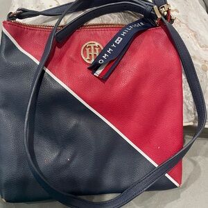 Tommy Hilfiger Black and Red Interior Bag